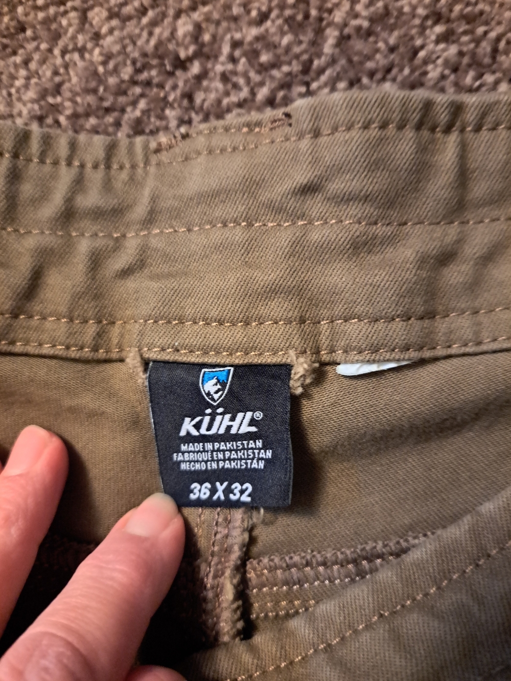Kuhl Men's Rydr Pants,Olive-Brown Tactical Chinos - Picture 7 of 10